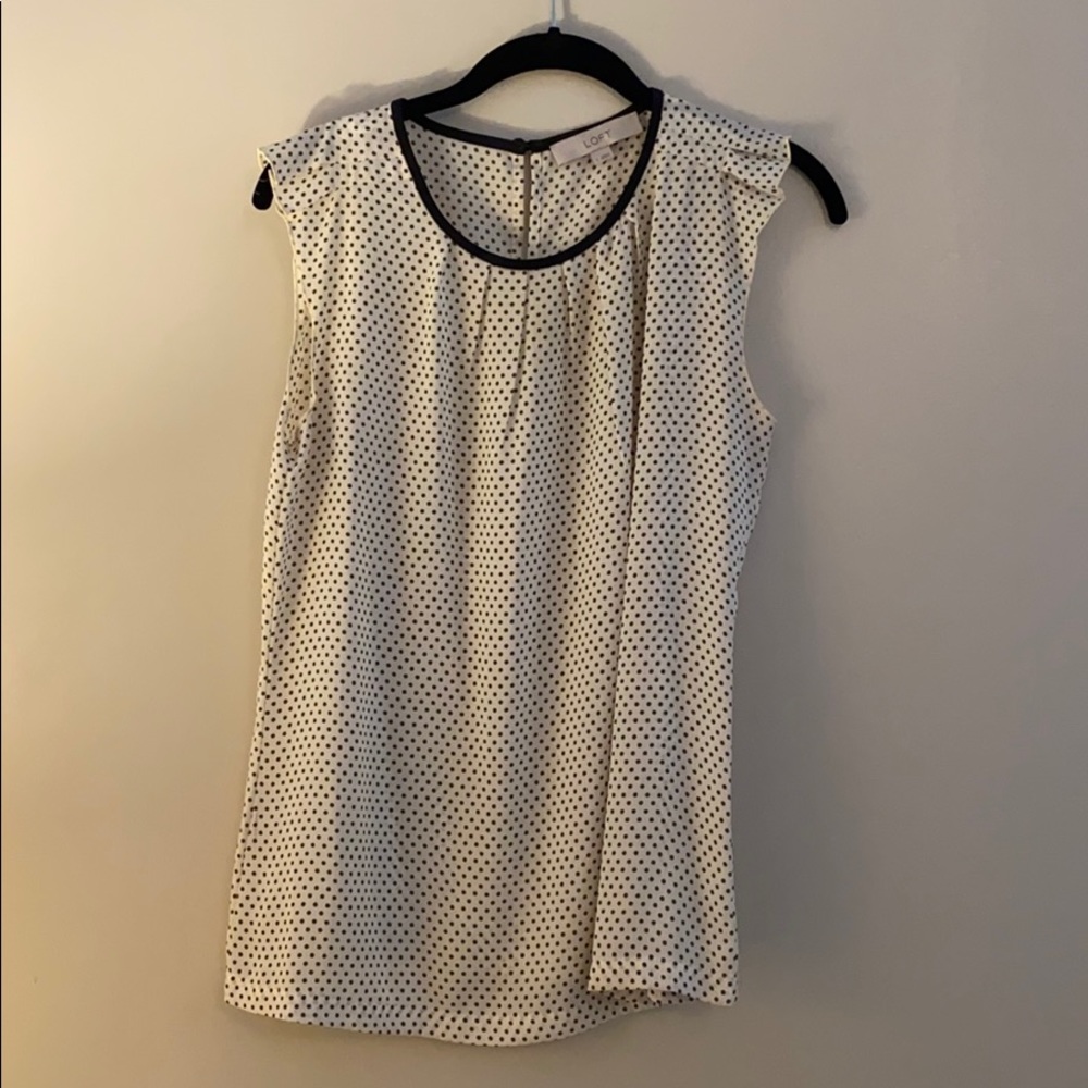 Loft cap sleeve blouse